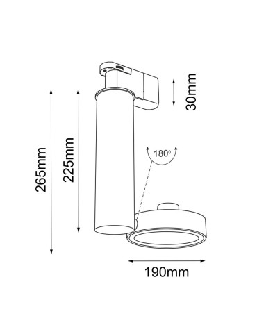 Shilo Spot Natori - Black Rail 230V 6608 - product 2