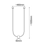 Designer pendant lamps - Shilo Pendant lamp no. C - Matte Platinum (460 mm) 5080 - product 2