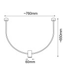 Designer pendant lamps - Shilo Pendant lamp no. C - Black (760 mm) 5087 - product 2