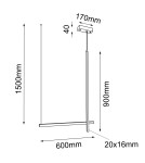Shilo Lampa wisząca no. 4 - Czarna (600 mm) 5063