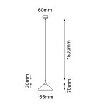 Small pendant lamps - Shilo Pendant lamp no. Ai - White (155 mm) 5167 - product 2