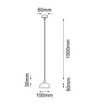 Small pendant lamps - Shilo Pendant lamp no. Di - Black (100 mm) 5160 - product 2