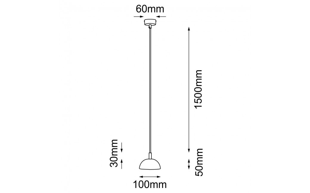 Shilo Lampa wisząca no. Di - Czarna (100 mm) 5160