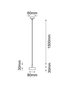 Shilo Pendant lamp no. mini - White (80 mm) 5164 - product 2