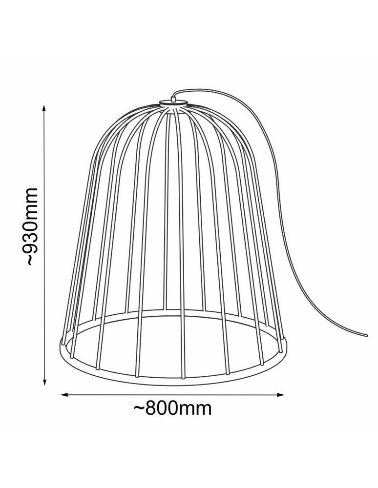 Floor lamps - Shilo Floor lamp no. moon O F - Black (930 mm) 2013 - product kolory-swiatla.pl 2