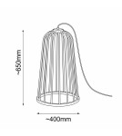 Floor lamps - Shilo Floor lamp no. moon I F - Platinum matt (650 mm) 2009 - product 2