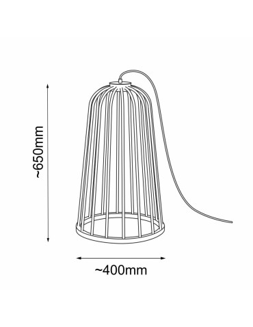 Shilo Lampa podłogowa no. moon I F - Platyna mat (650 mm) 2009 - produkt 2