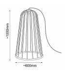 Garden lamps - Shilo Standing garden lamp no. moon A - Black (1000 mm) 9418 - product 2
