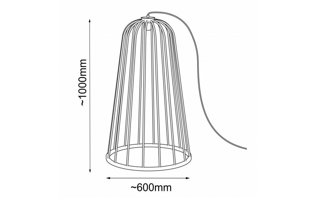 Shilo Lampa stojąca ogrodowa no. moon A - Czarna (1000 mm) 9418