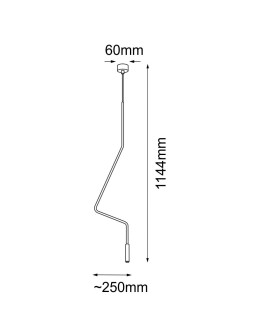 Shilo Pendant lamp no. Vi 1 - Black (1144 mm) 5139 - product 2