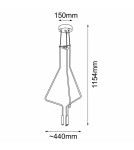 Pendant lamps - Shilo Pendant lamp no. Vi 3 - Black (1154 mm) 5140 - product 2