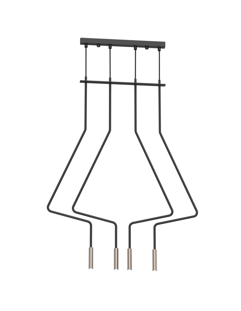 Pendant lamps - Shilo Pendant lamp no. Vi 4 - Black (1120 mm) 5141 - product kolory-swiatla.pl 1