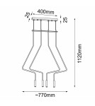 Pendant lamps - Shilo Pendant lamp no. Vi 4 - Black (1120 mm) 5141 - product 2