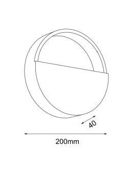 Shilo Kinkiet Omono - Biały (200 mm) 4040 - produkt 2