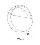 Wall lamps - Shilo Wall lamp Omono - Black (200 mm) 4039 - product 2