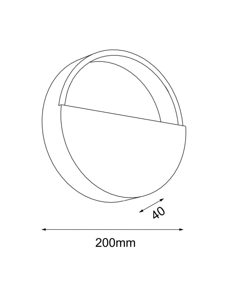 Wall lamps - Shilo Wall lamp Omono - Black (200 mm) 4039 - product kolory-swiatla.pl 2