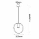 Shilo Lampa wisząca Ortiga 1 - Czarna (200 mm) 5041
