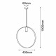 Shilo Lampa wisząca Ortiga 3 - Czarna (400 mm) 5149
