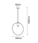 Industrial pendant lamps - Shilo Pendant lamp Ortiga 2 - White (300 mm) 5150 - product 2