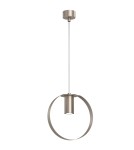 Industrial pendant lamps - Shilo Pendant lamp Ortiga 1 - Platinum matt (200 mm) 5043 - product 1