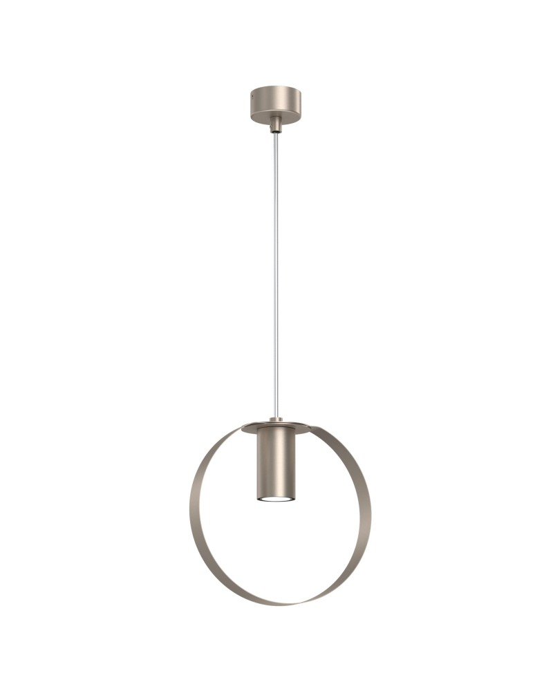 Industrial pendant lamps - Shilo Pendant lamp Ortiga 1 - Platinum matt (200 mm) 5043 - product kolory-swiatla.pl 1