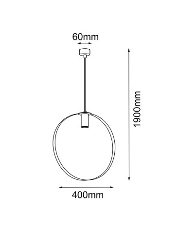 Shilo Lampa wisząca Ortiga 3 - Platyna mat (400 mm) 5153 - produkt 2