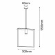 Shilo Lampa wisząca Ortiga 5 - Czarna (300 mm) 5154