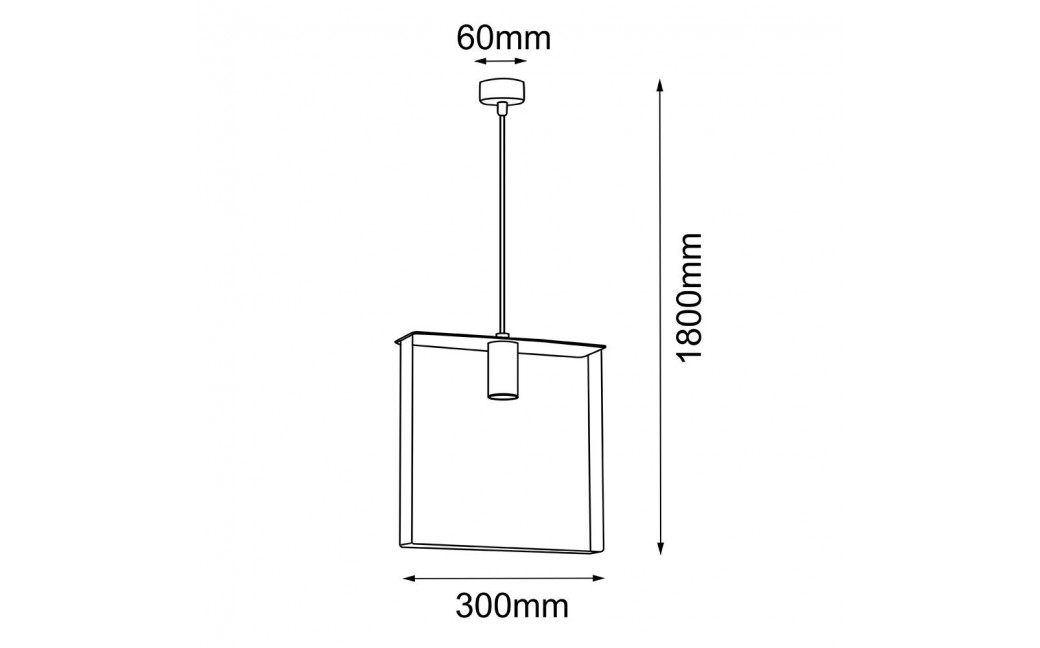 Shilo Lampa wisząca Ortiga 5 - Czarna (300 mm) 5154