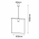 Shilo Lampa wisząca Ortiga 6 - Czarna (400 mm) 5155
