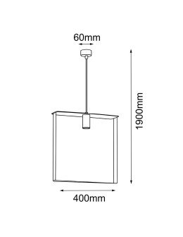 Shilo Lampa wisząca Ortiga 6 - Czarna (400 mm) 5155 - produkt 2