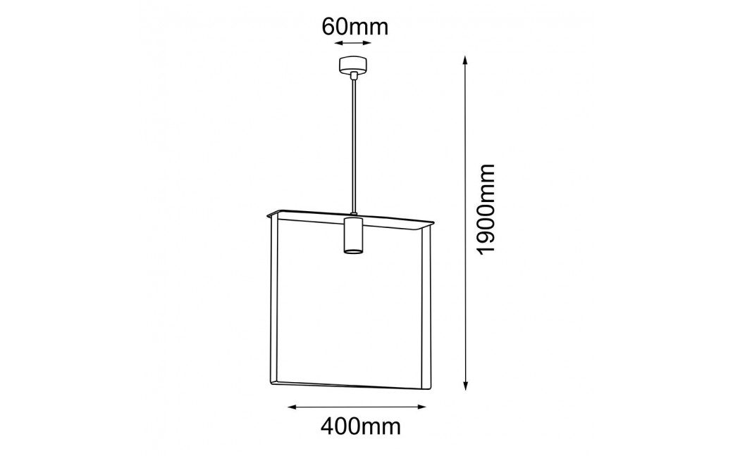 Shilo Lampa wisząca Ortiga 6 - Czarna (400 mm) 5155