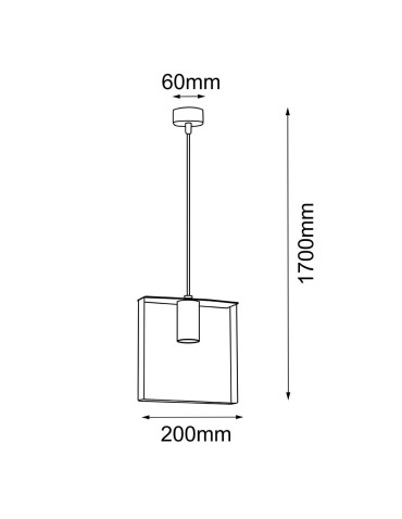 Shilo Lampa wisząca Ortiga 4 - Biała (200 mm) 5045 - produkt 2