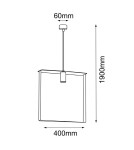 Industrial pendant lamps - Shilo Pendant lamp Ortiga 6 - Platinum matt (400 mm) 5159 - product 2