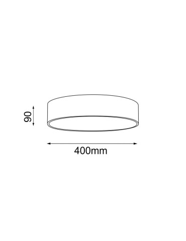 Shilo Plafon Sengo 40 - Czarny (90 mm) 1248 - produkt 2