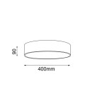 Round ceiling lamps - Shilo Plafond Sengo 40 - White (90 mm) 1249 - product 2