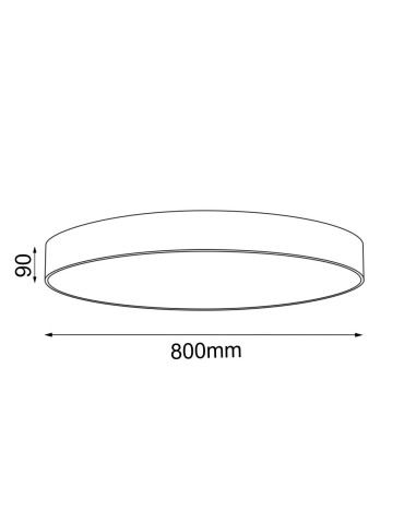 Shilo Plafon Sengo 80 - Czarny (90 mm) 1298 - produkt 2