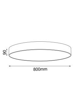 Shilo Plafon Sengo 80 - Biały (90 mm) 1299 - produkt 2