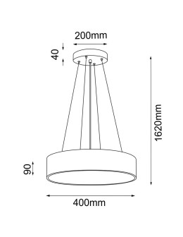 Shilo Sengo P 40 Pendant Lamp - Black (400 mm) 5204 - product 2