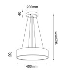 Pendant lamps - Shilo Sengo P 40 Pendant Lamp - Gold (400 mm) 5092 - product 2