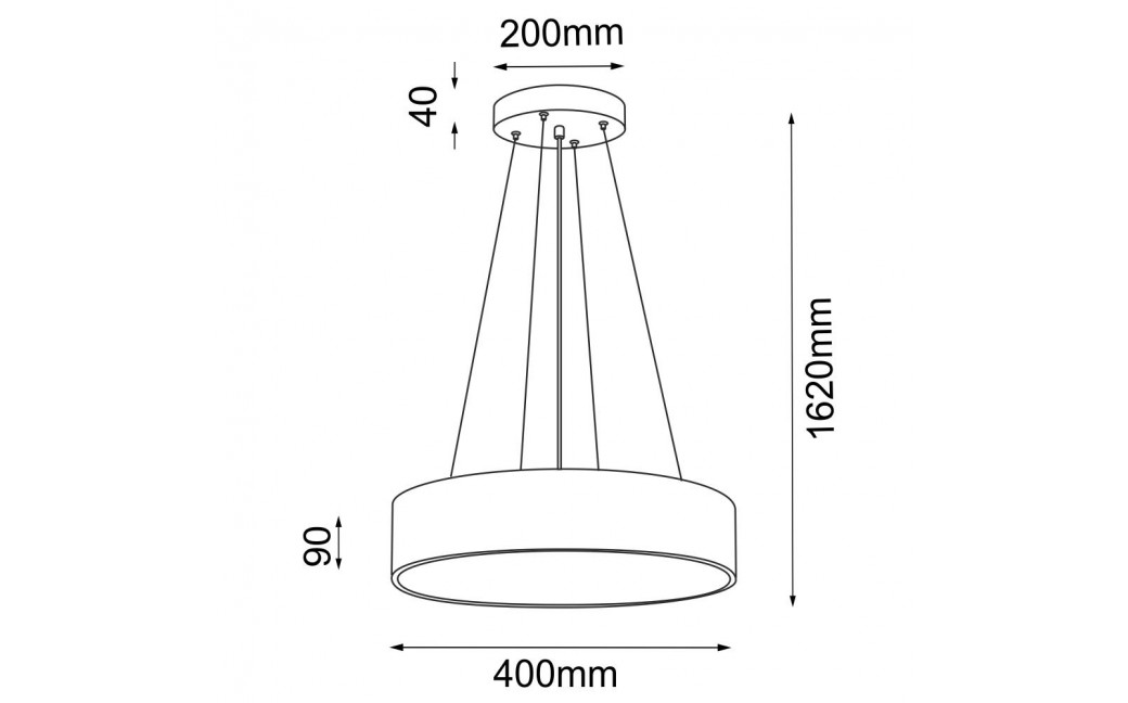 Shilo Lampa wisząca Sengo P 40 - Złota (400 mm) 5092