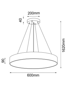 Shilo Sengo P 60 Pendant Lamp - White (600 mm) 5211 - product 2