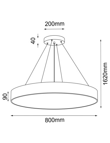 Shilo Sengo P 80 Pendant Lamp - Black (800 mm) 5212 - product 2
