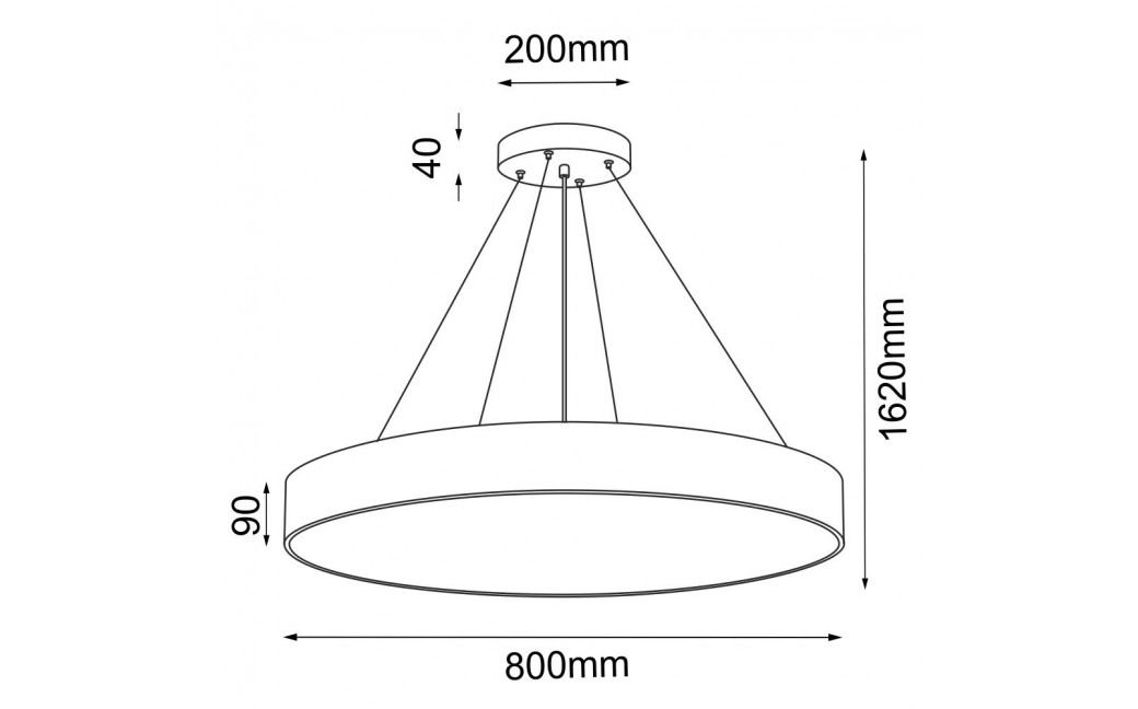 Shilo Lampa wisząca Sengo P 80 - Złota (800 mm) 5094
