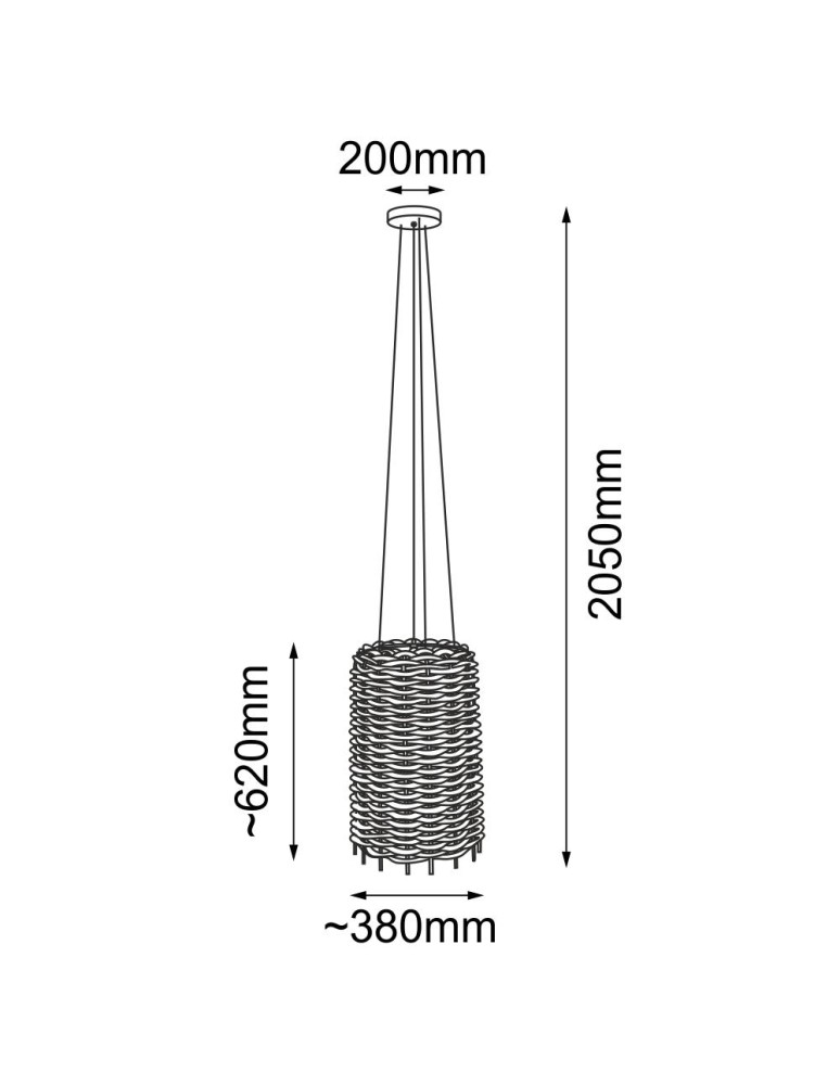 Pendant lamps - Shilo Suami A 36 Pendant Lamp - Matte Black Platinum (380 mm) 5091 - product kolory-swiatla.pl 2