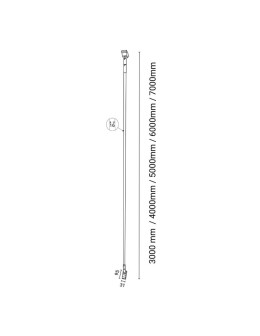 Shilo Surika linear lamp - White (7000 mm) 4000K 6039 - product 2