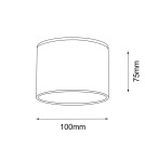 Bathroom ceiling lamps - Shilo Plafond Suwa - White IP44 (100 mm) 7720 - product 2