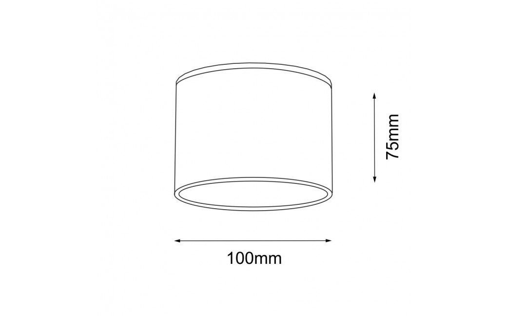 Shilo Plafon Suwa - Biały IP44 (100 mm) 7720