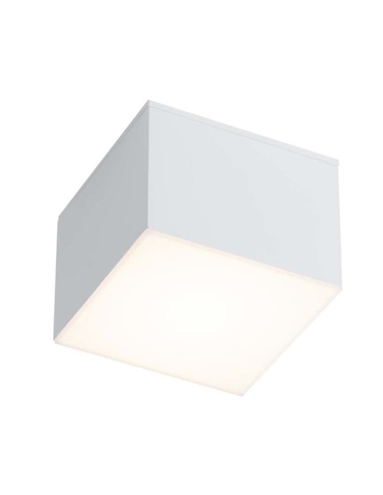 Bathroom ceiling lamps - Shilo Plafond Suwa - White IP44 (100x100 mm) 7721 - product kolory-swiatla.pl 1