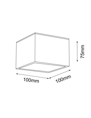 Shilo Plafond Suwa - White IP44 (100x100 mm) 7721 - product 2