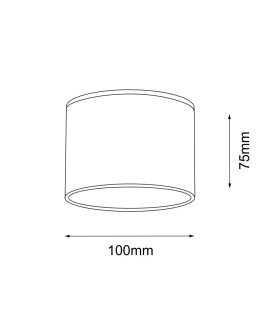 Shilo Plafond Suwa - Black IP44 (100 mm) 8052 - product 2
